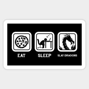 Eat, Sleep, Slay Dragons (Repeat) Sticker